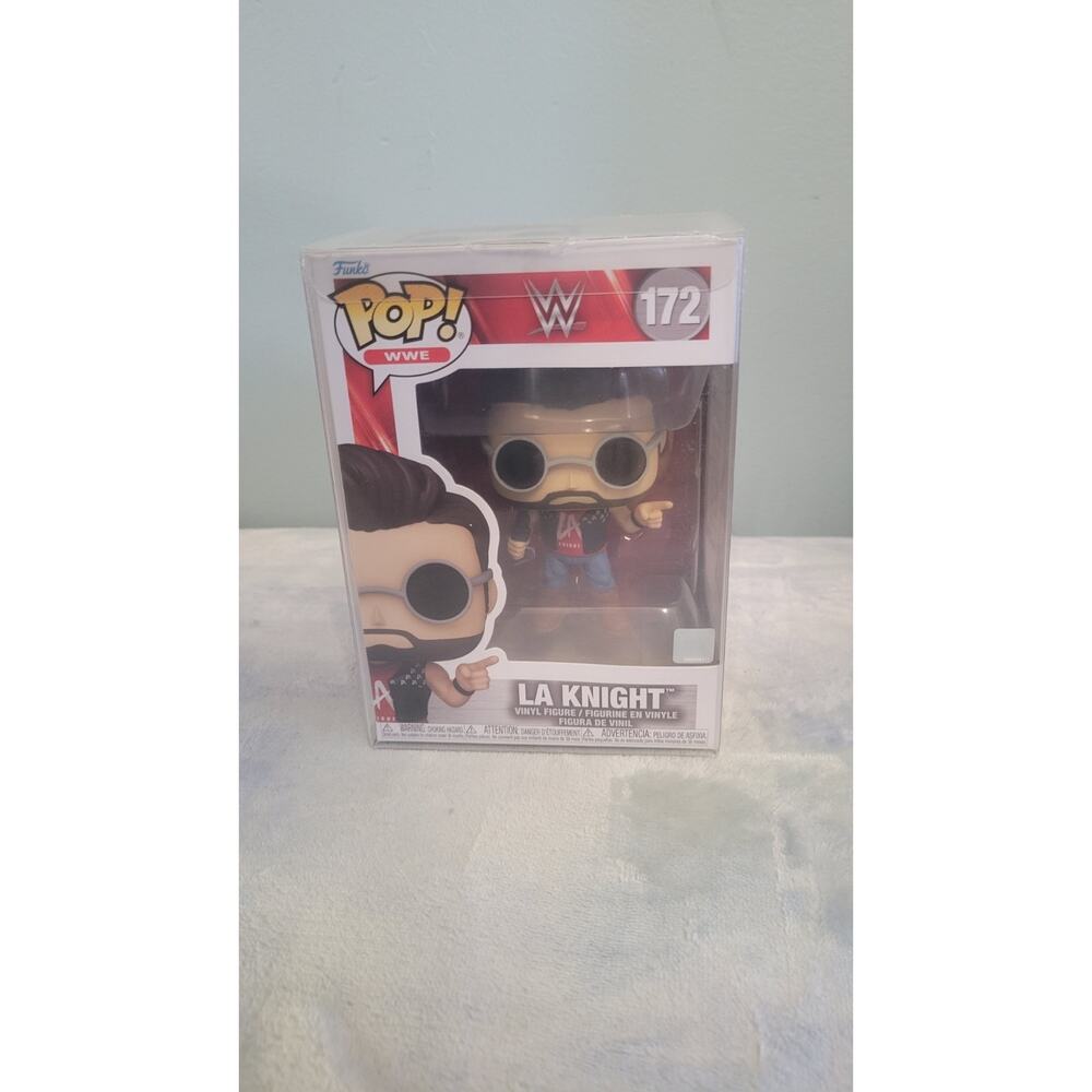 Funko Pop WWE LA Knight #172 Vinyl Figure w/ Protector Mint